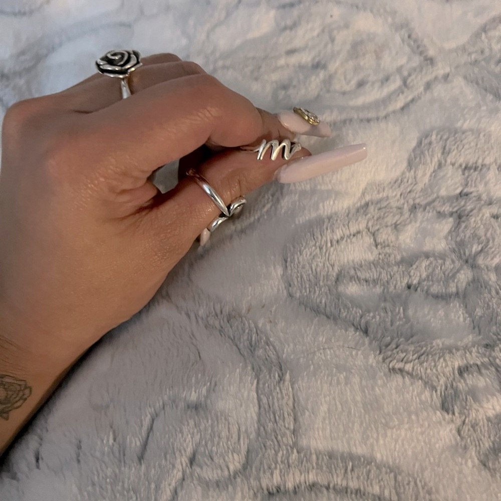 james avery “ m “ initial ring